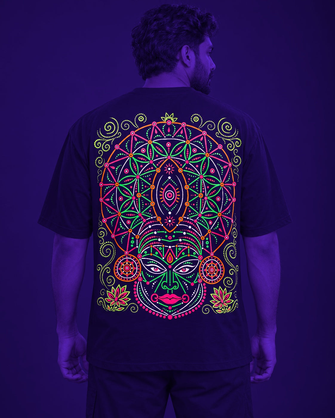 Chromatic Rasa | UV Reactive & Glow in the Dark T-Shirt