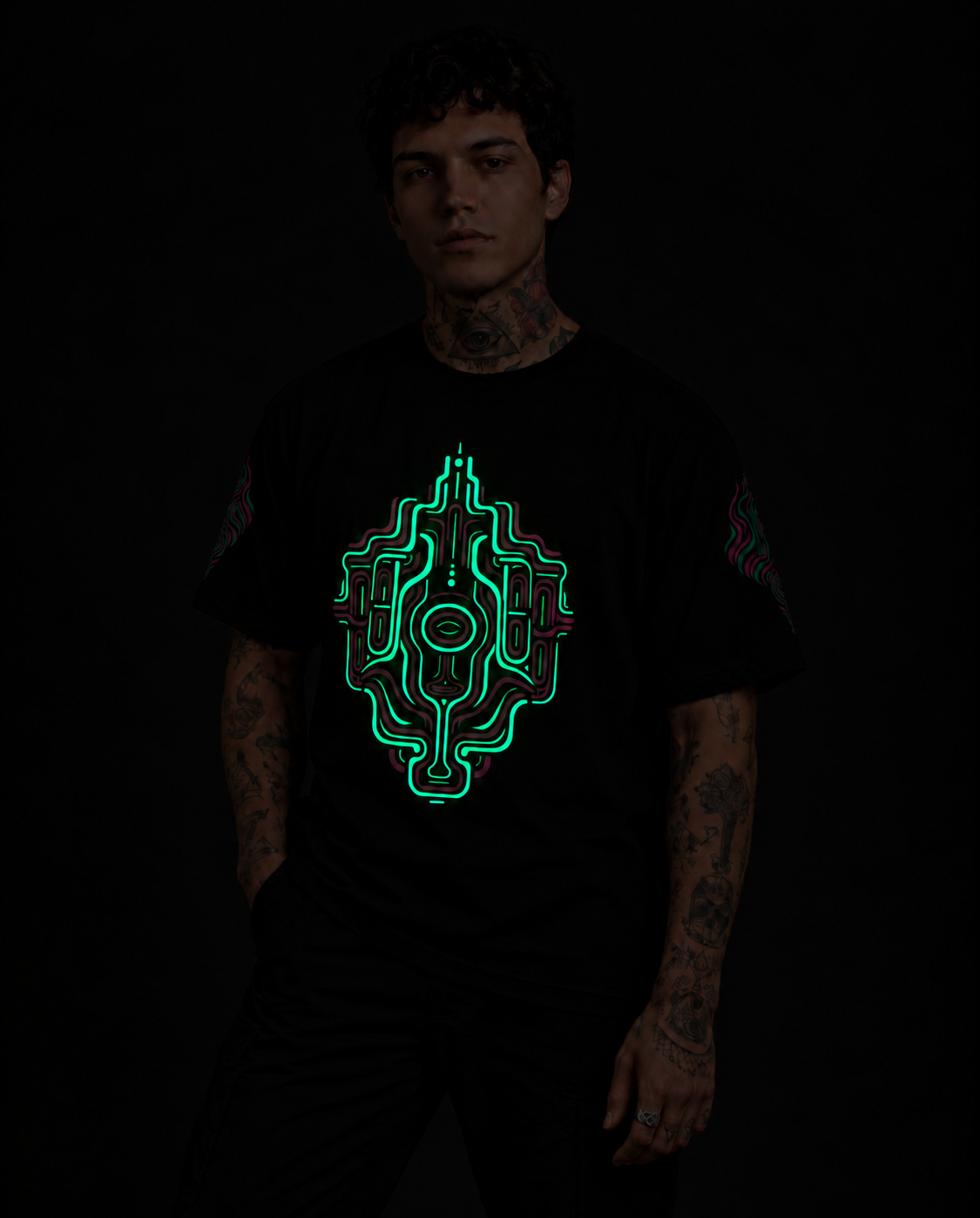 Liminal Passage | UV Reactive & Glow in the Dark T-Shirt