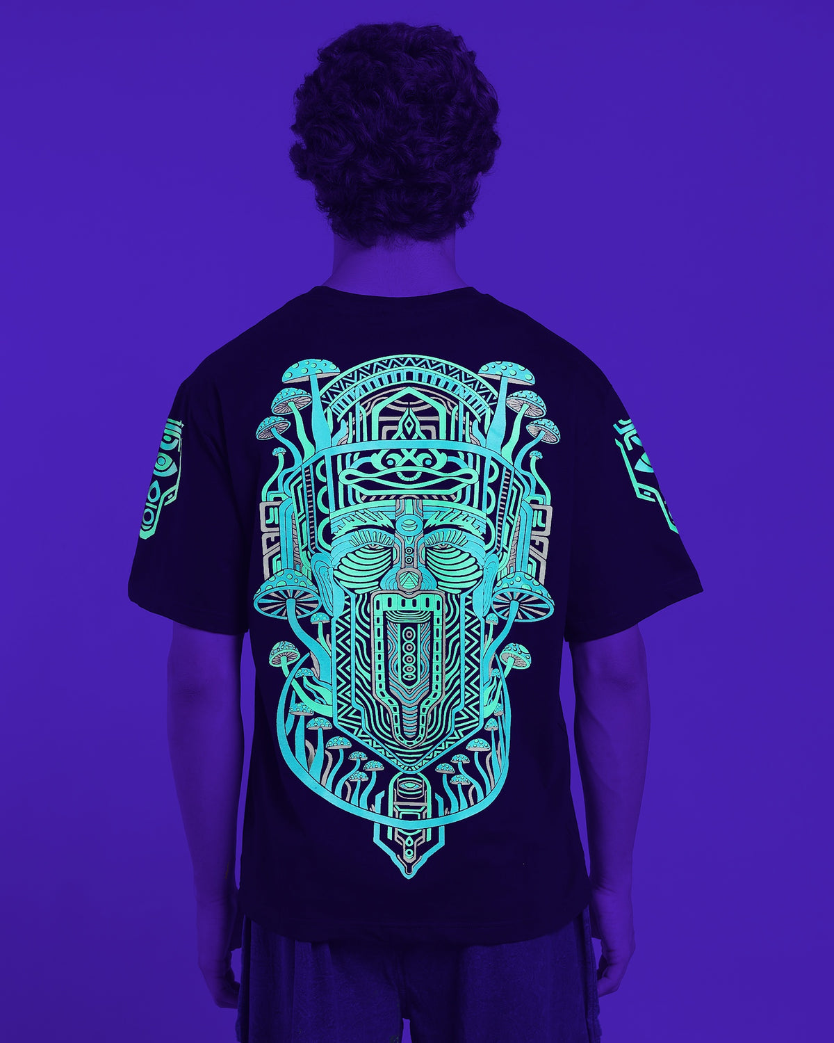 Mycelium Temple | UV Reactive T-Shirt